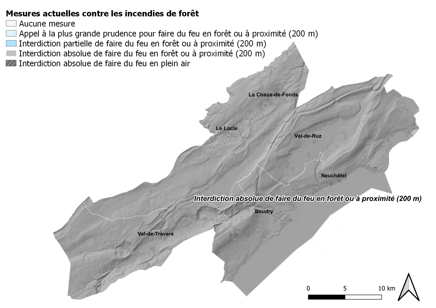 Mesures en vigueur