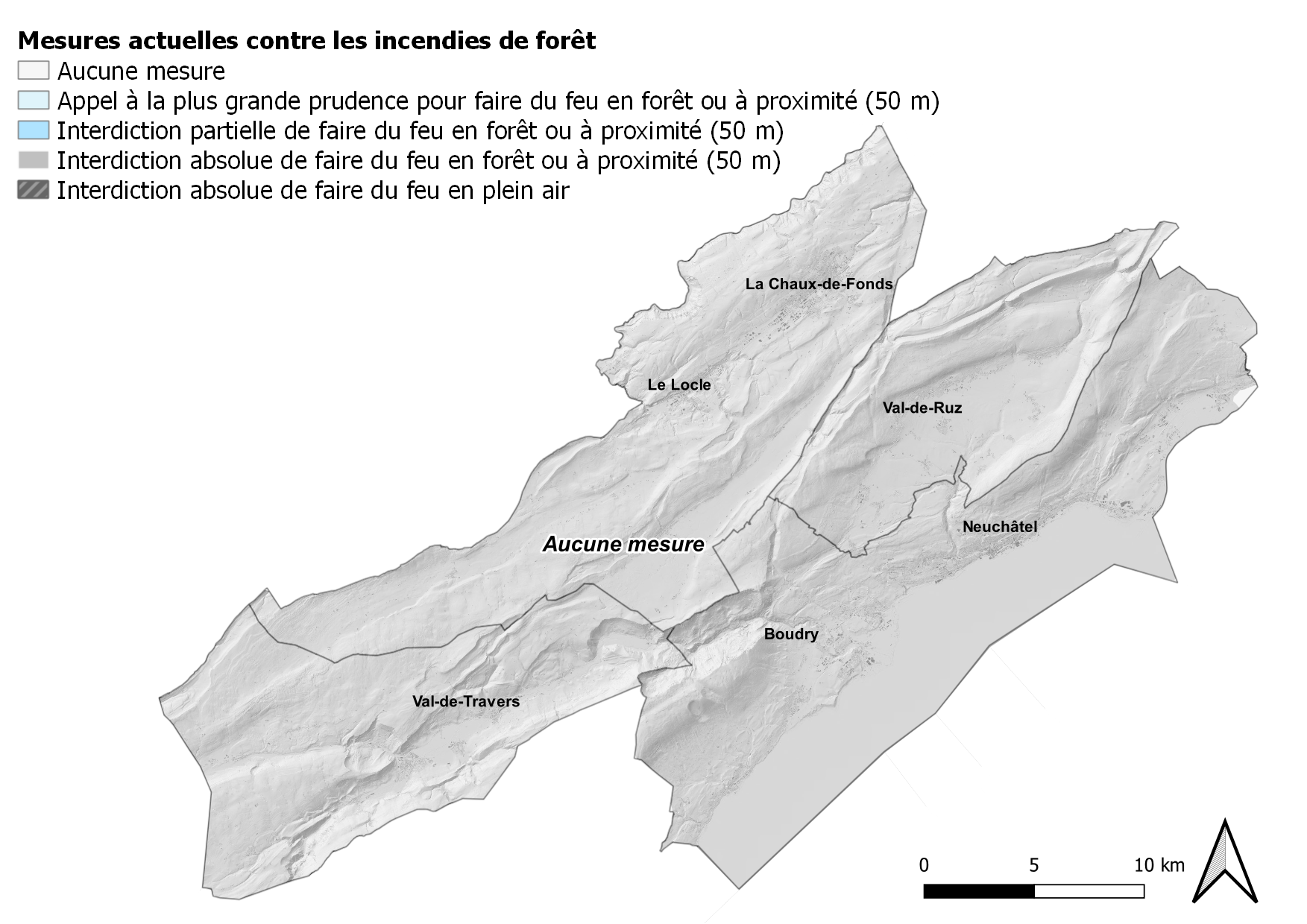 Mesures en vigueur
