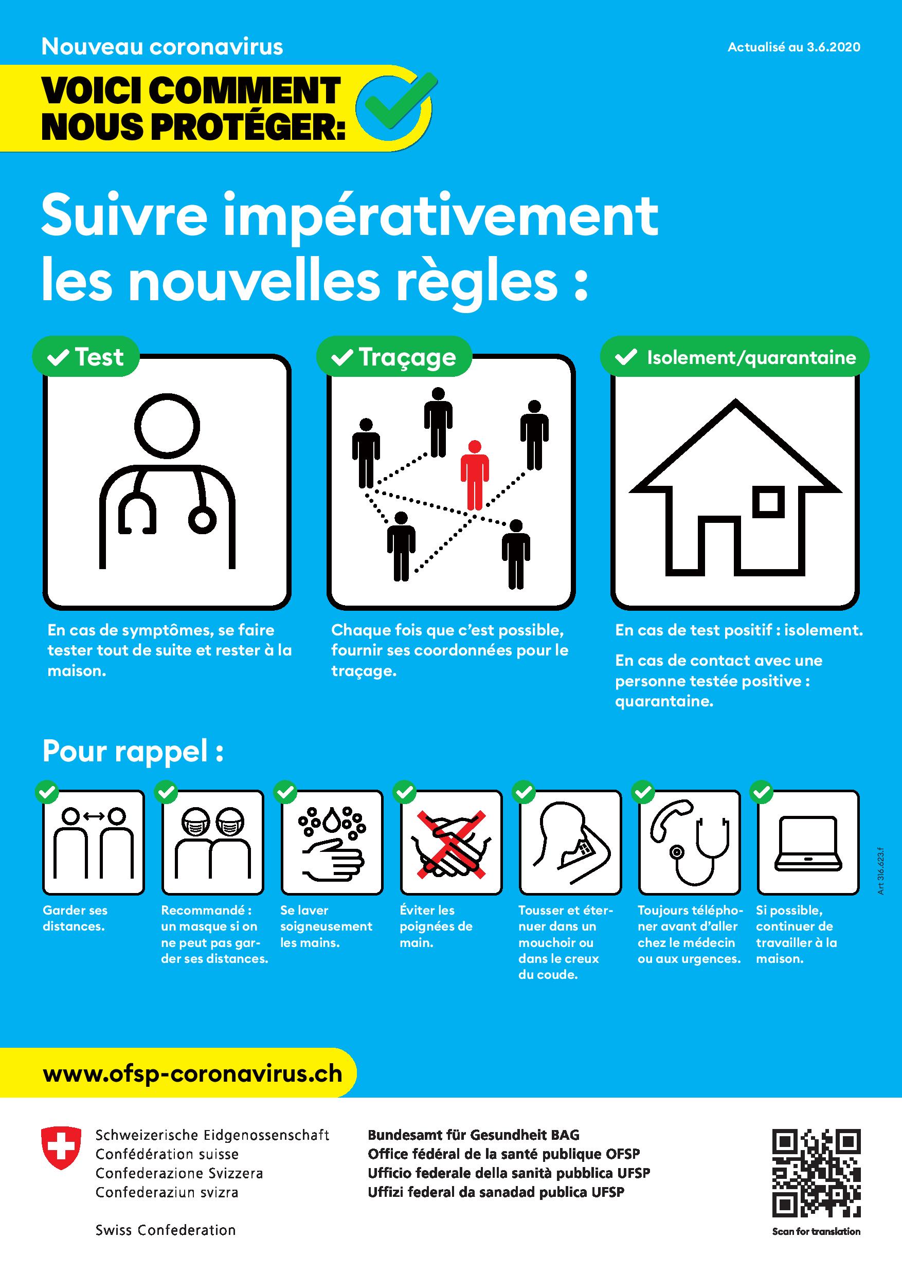 Documentation traduite COVID-19 - République et canton de Neuchâtel