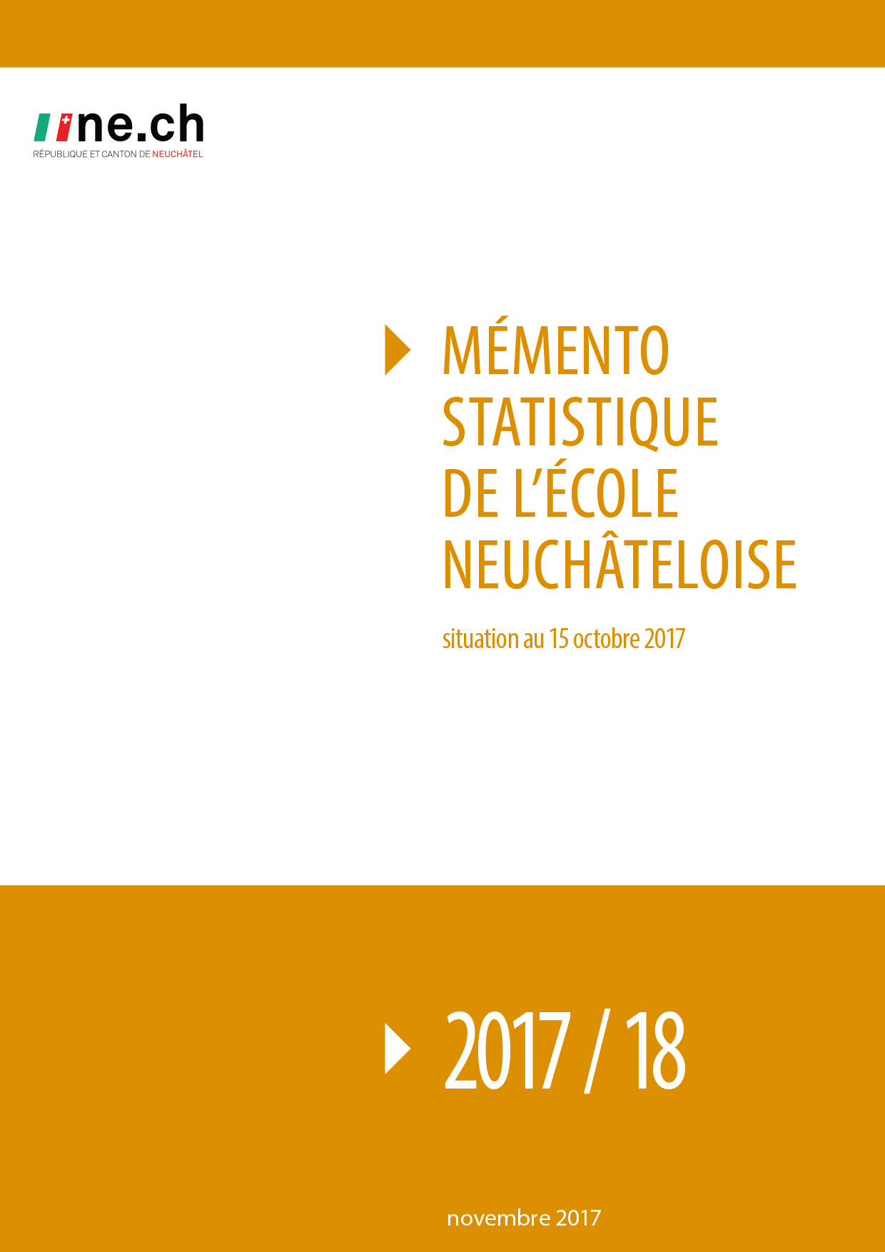 Mémento statistique de l'école neuchâteloise