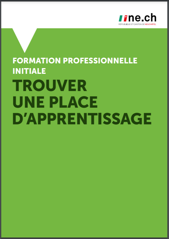 Brochure Trouver une place d'apprentissage