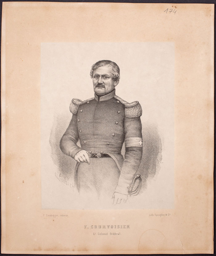 Portrait Fritz Courvoisier (Source: Office des archives de l'État de Neuchâtel)