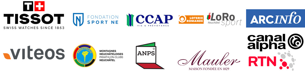 bandeau des sponsors de l'édition 2026 du mérite du sport neuchâtelois