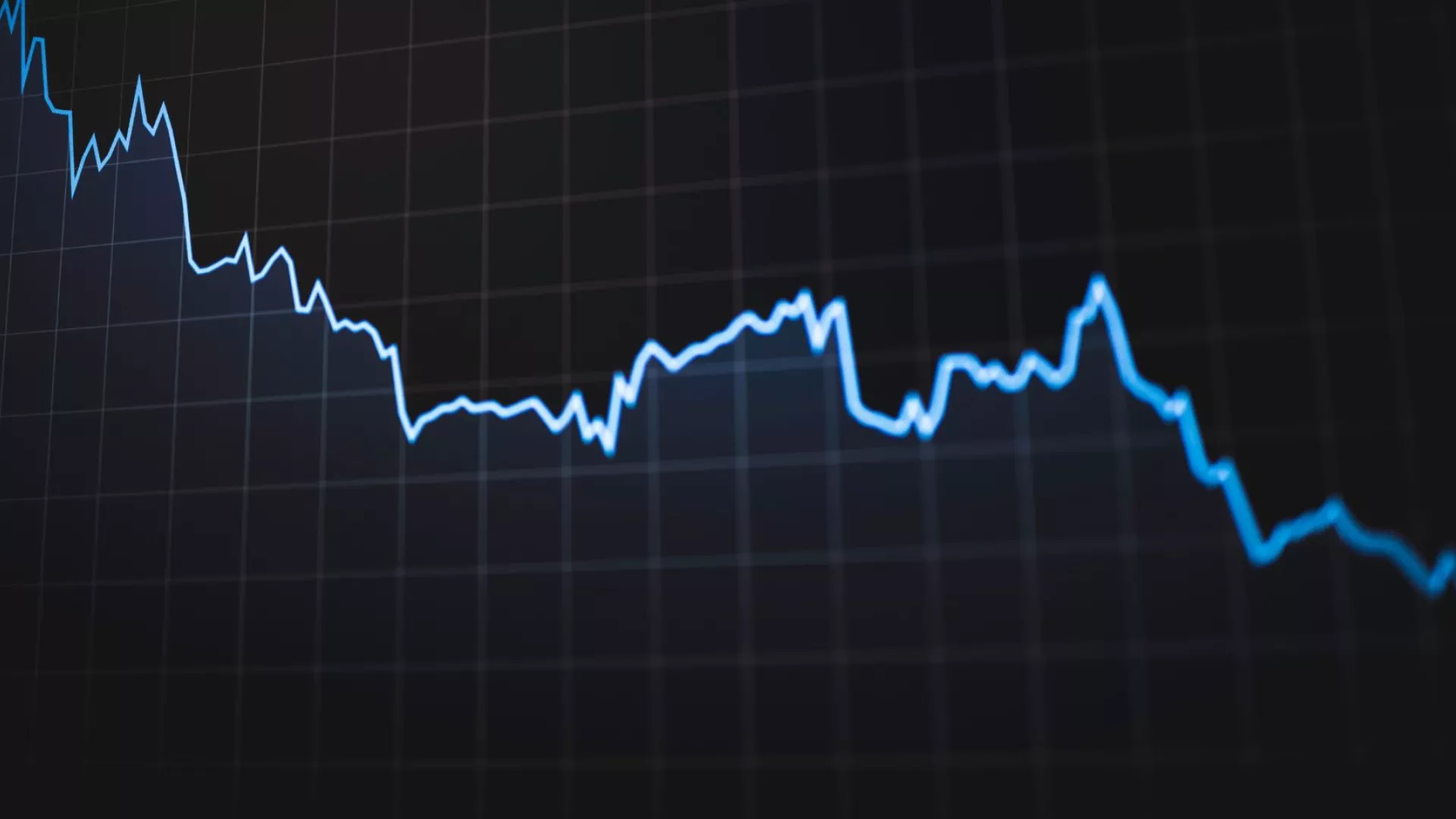 Image illustrant un graphique dont les valeurs sont en baisse.