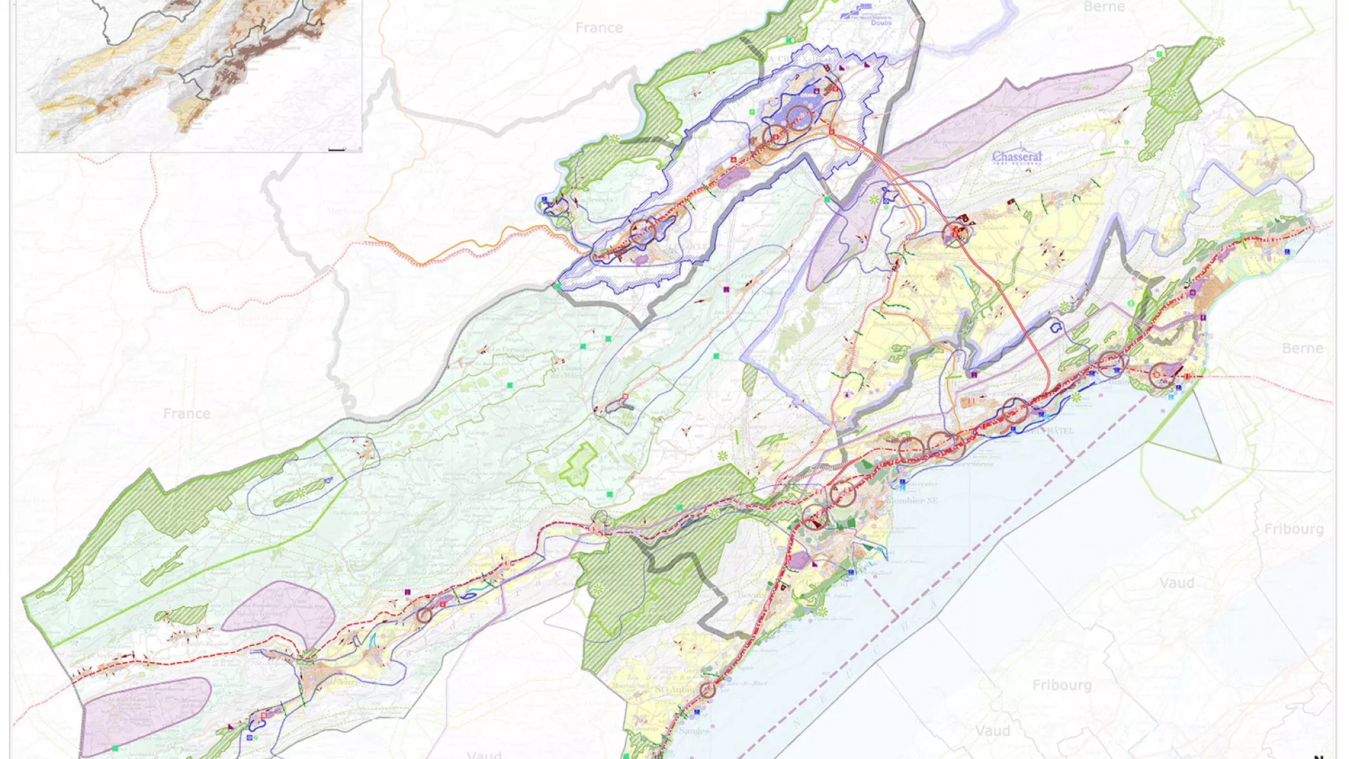 Carte plan directeur cantonal